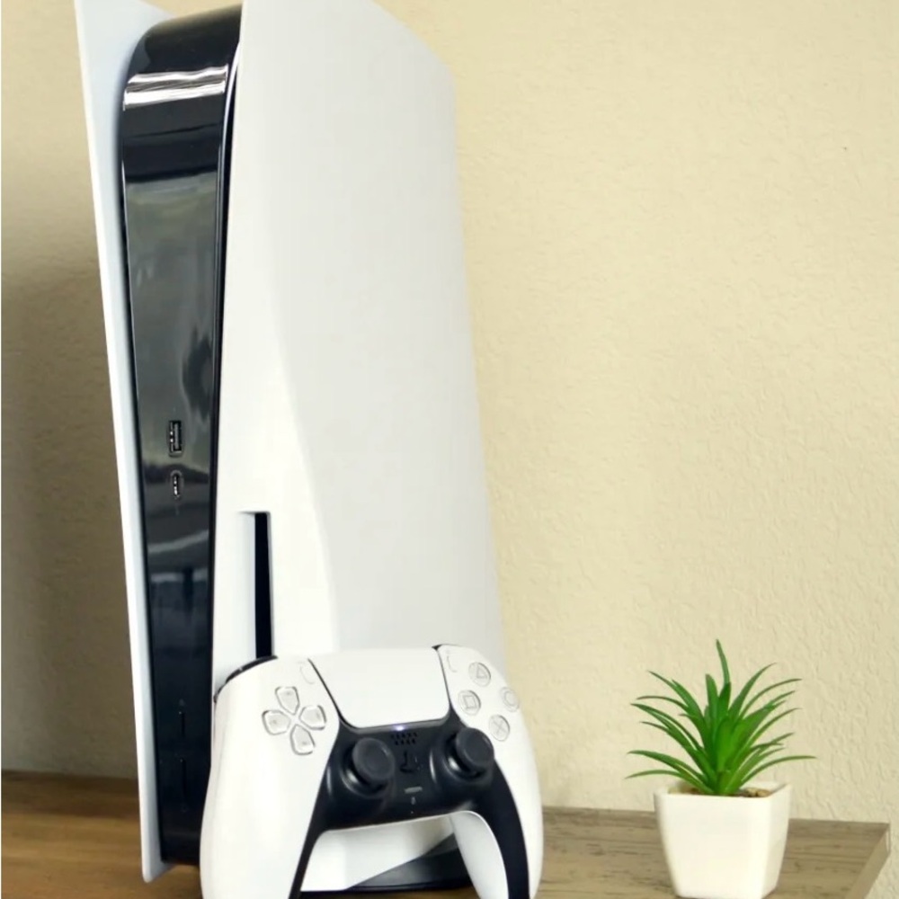 PlayStation 5 White and Black Console with DualSense Controller